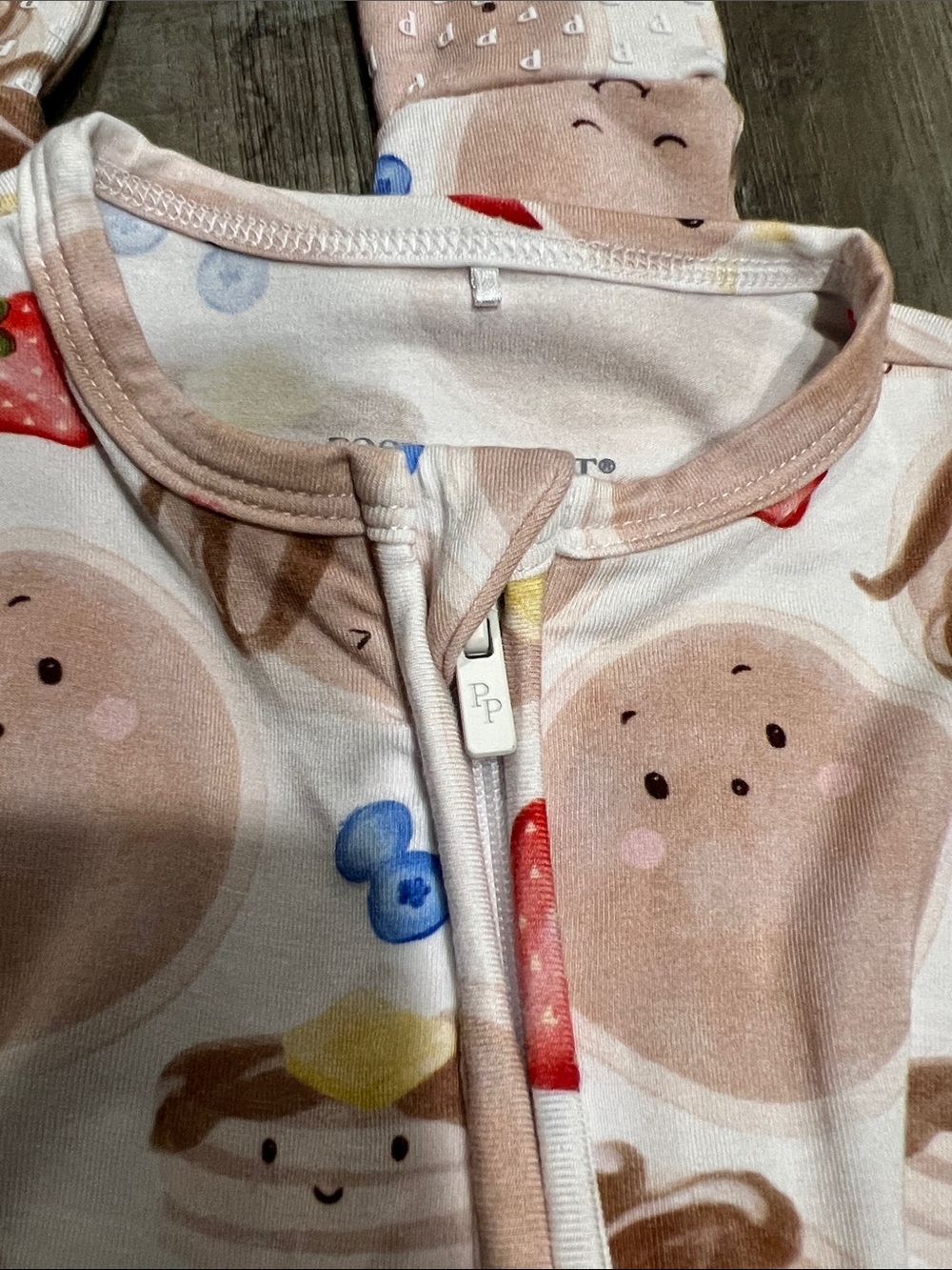 Posh Peanut Pancakes convertible one piece size 9-12M - Picture 6 of 7
